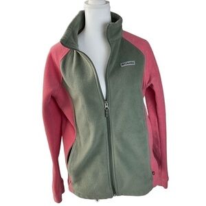 COLUMBIA Girls Fleece Zip Up Jacket XL